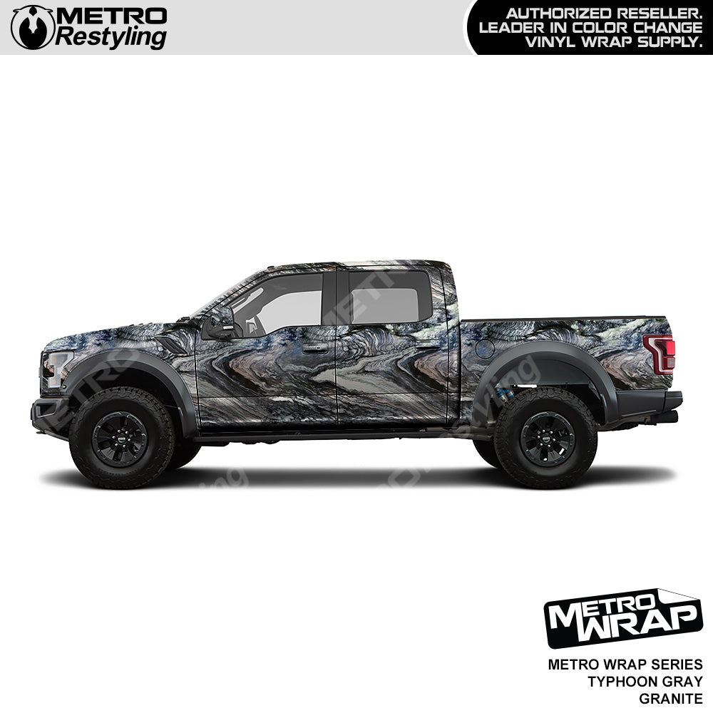 Metro Wrap Typhoon Gray Granite Vinyl Film