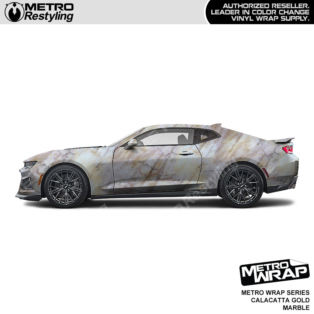 Metro Wrap Calacatta Gold Marble Vinyl Film