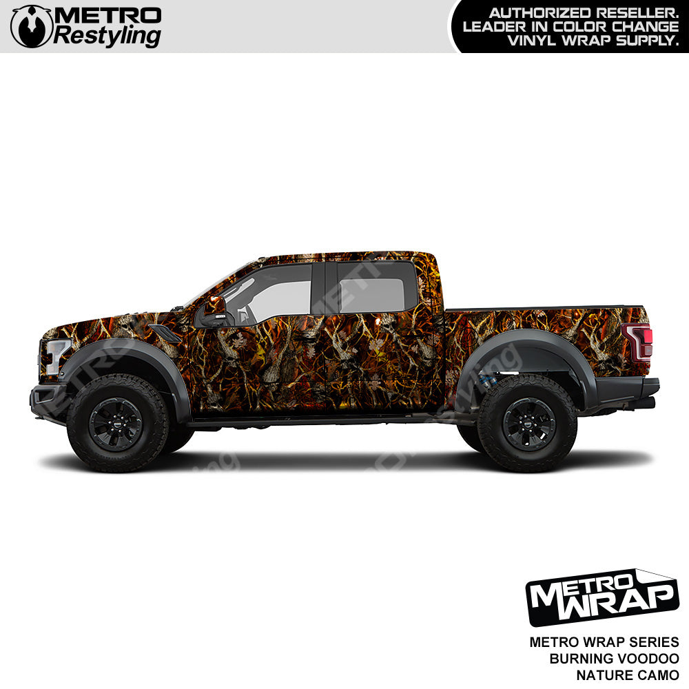 Metro Wrap HD Burning Voodoo Nature Camouflage Vinyl Film