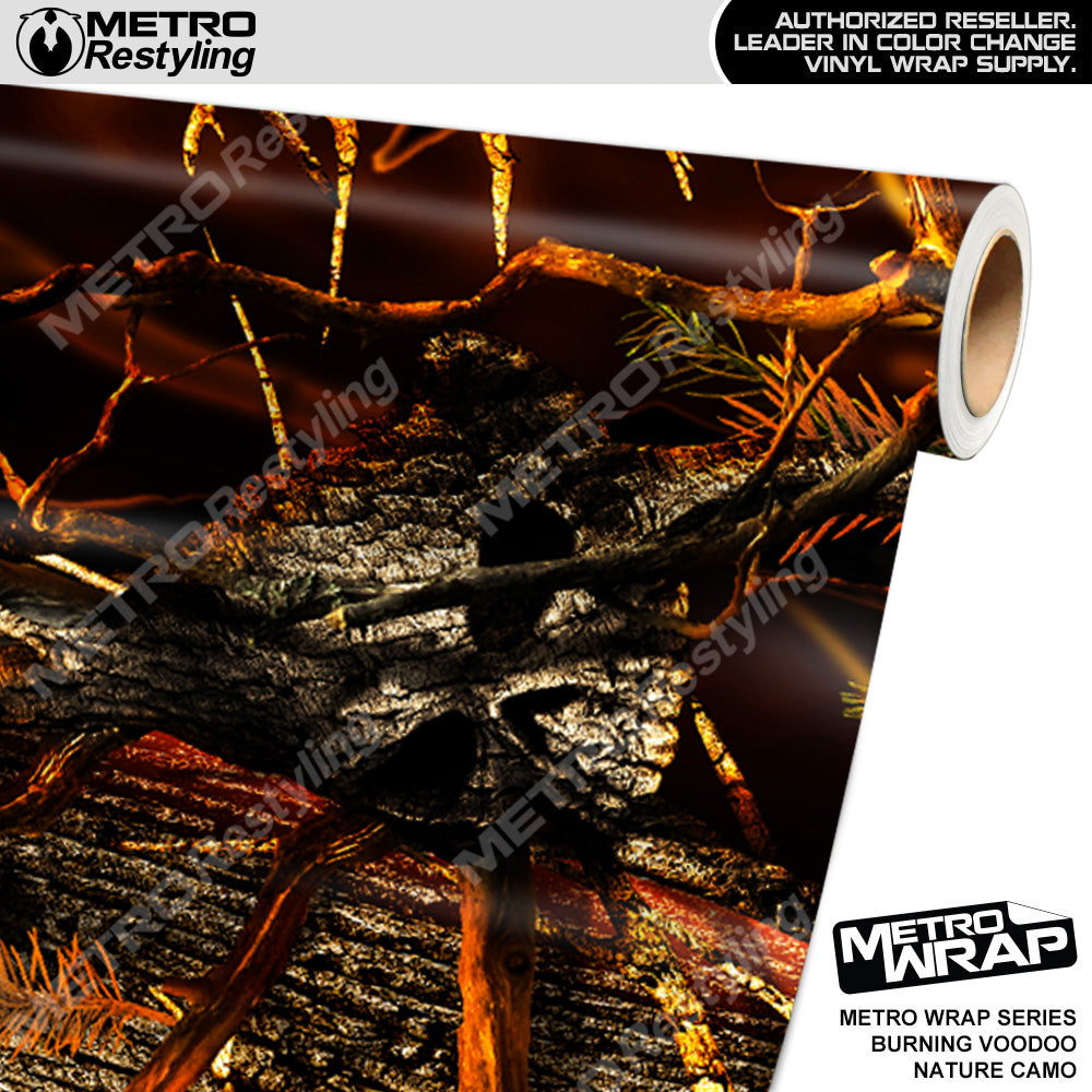 Metro Wrap HD Burning Voodoo Nature Camouflage Vinyl Film