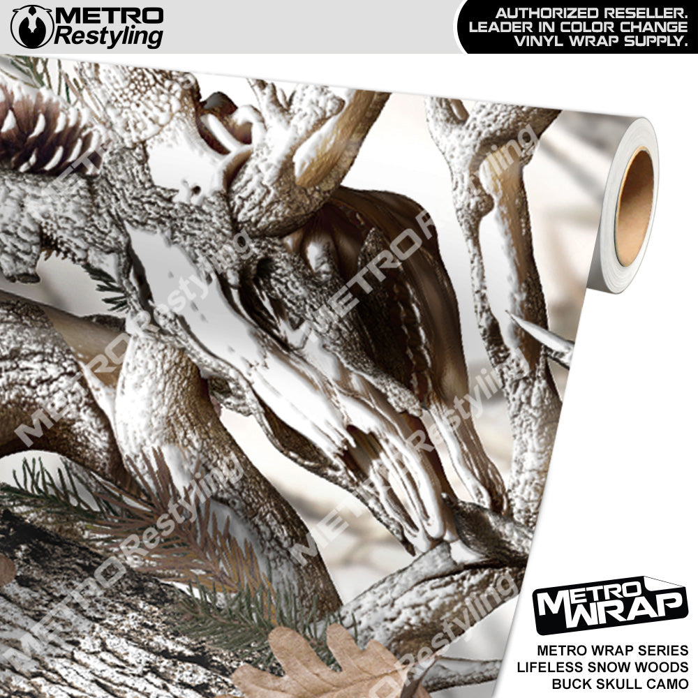 Metro Wrap HD Lifeless Snow Woods Buck Skull Nature Camouflage Vinyl Film