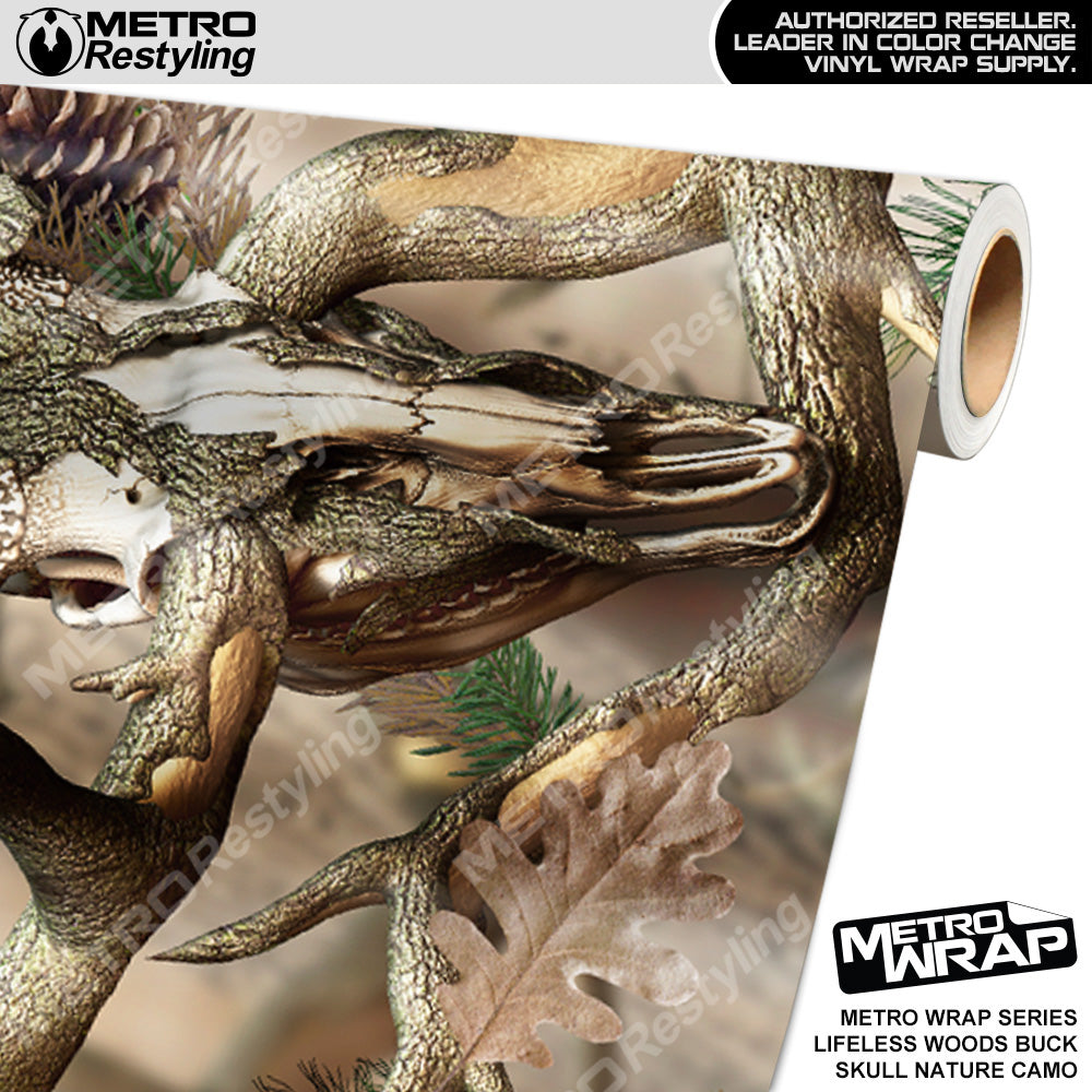 Metro Wrap HD Lifeless Woods Buck Skull Nature Camouflage Vinyl Film