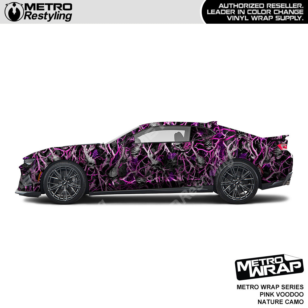 Metro Wrap HD Pink Voodoo Nature Camouflage Vinyl Film