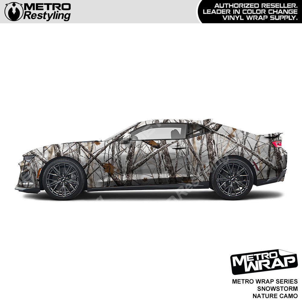 Metro Wrap HD Snowstorm Nature Camouflage Vinyl Film