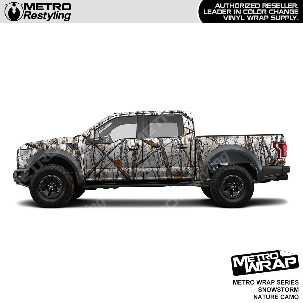 Metro Wrap HD Snowstorm Nature Camouflage Vinyl Film