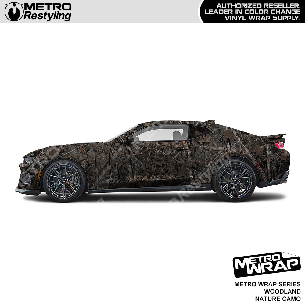 Metro Wrap HD Woodland Nature Camouflage Vinyl Film