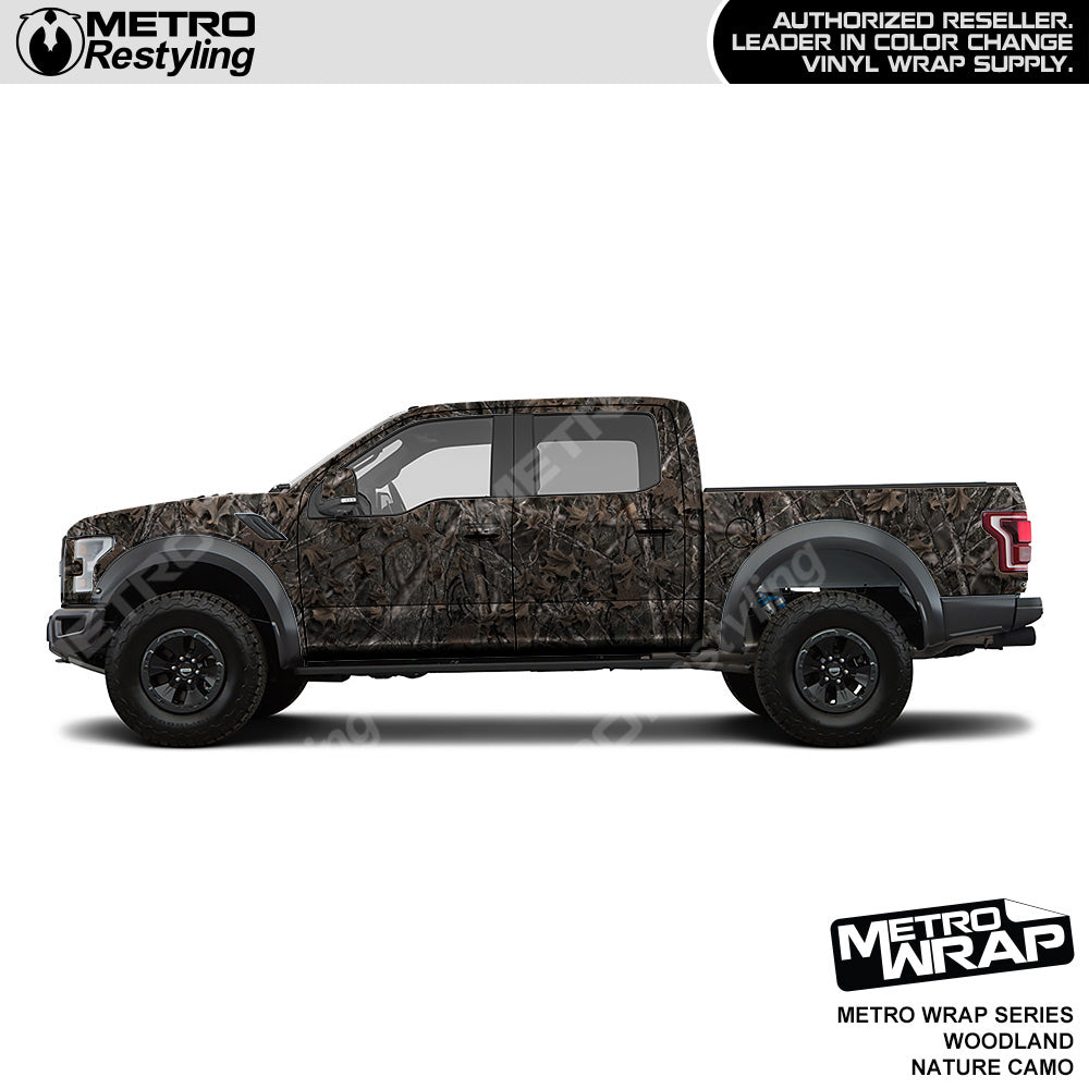 Metro Wrap HD Woodland Nature Camouflage Vinyl Film
