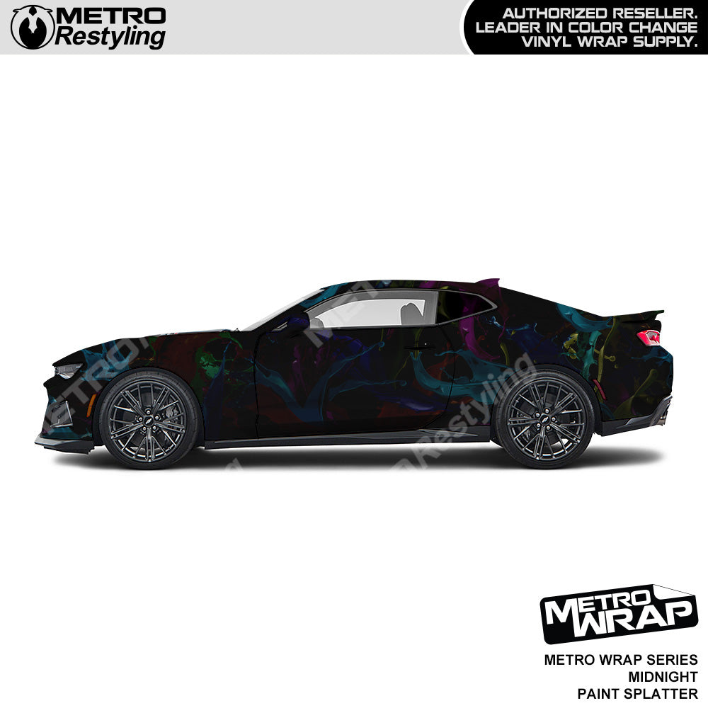 Metro Wrap Midnight Edition Paint Splatter Vinyl Film