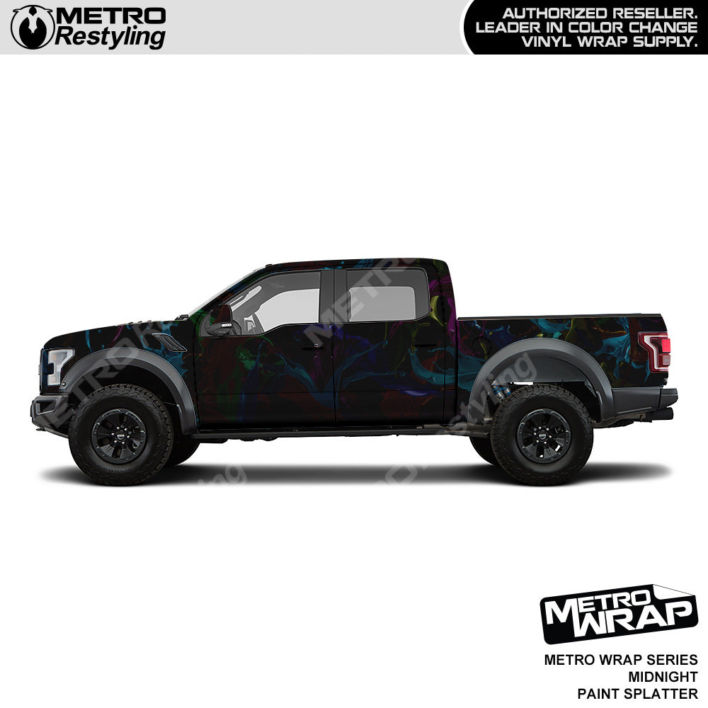 Metro Wrap Midnight Edition Paint Splatter Vinyl Film