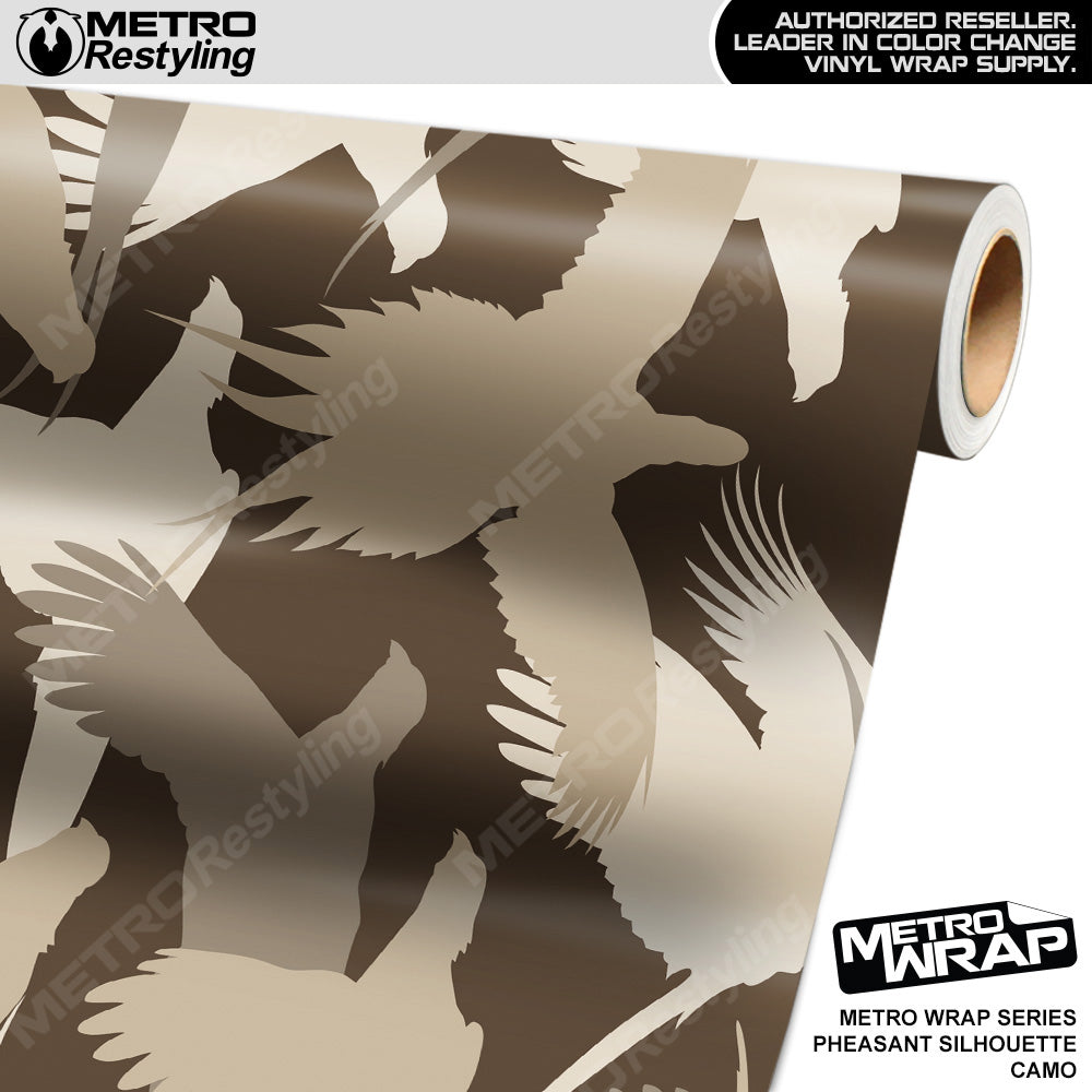 Metro Wrap Pheasant Silhouette Camouflage Vinyl Film