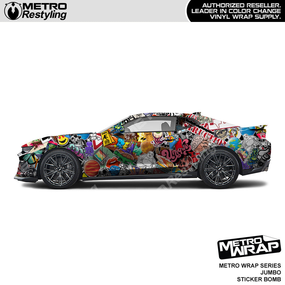 Metro Wrap Jumbo Sticker Bomb Vinyl Film