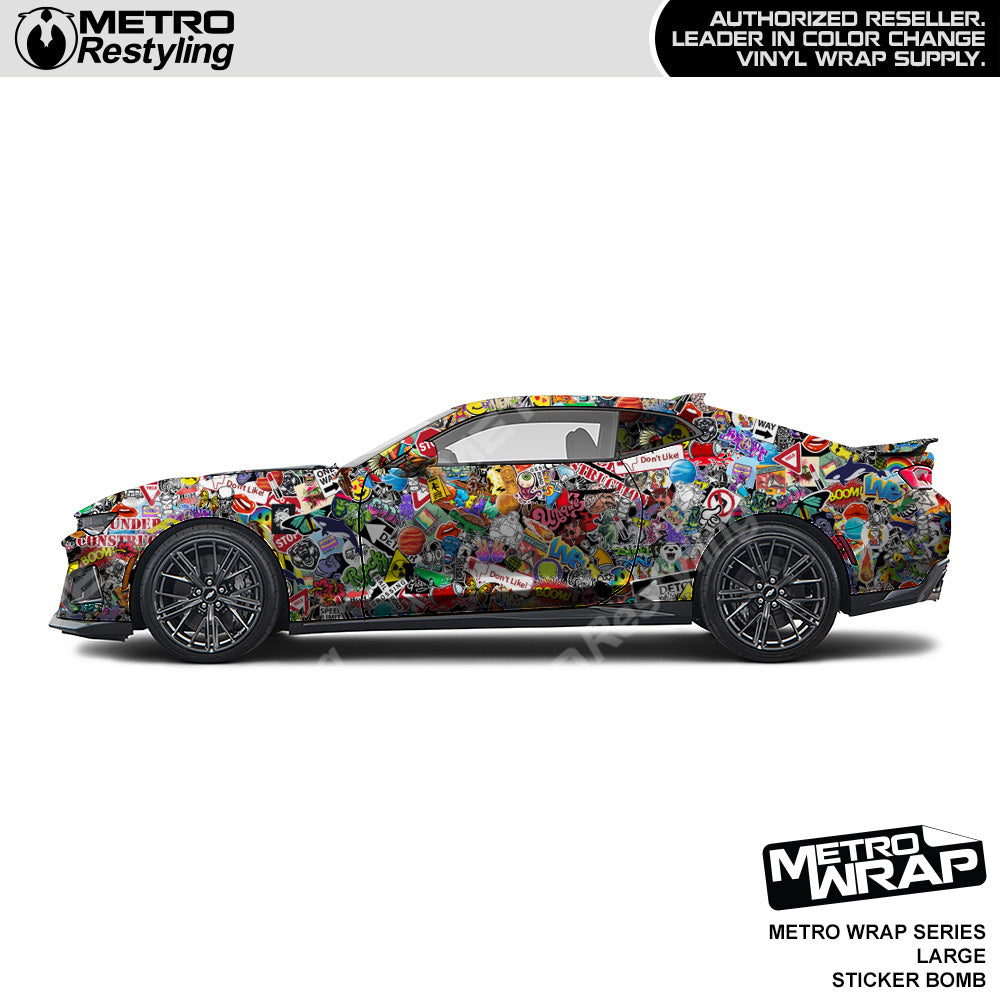 Metro Wrap Large Sticker Bomb Vinyl Film