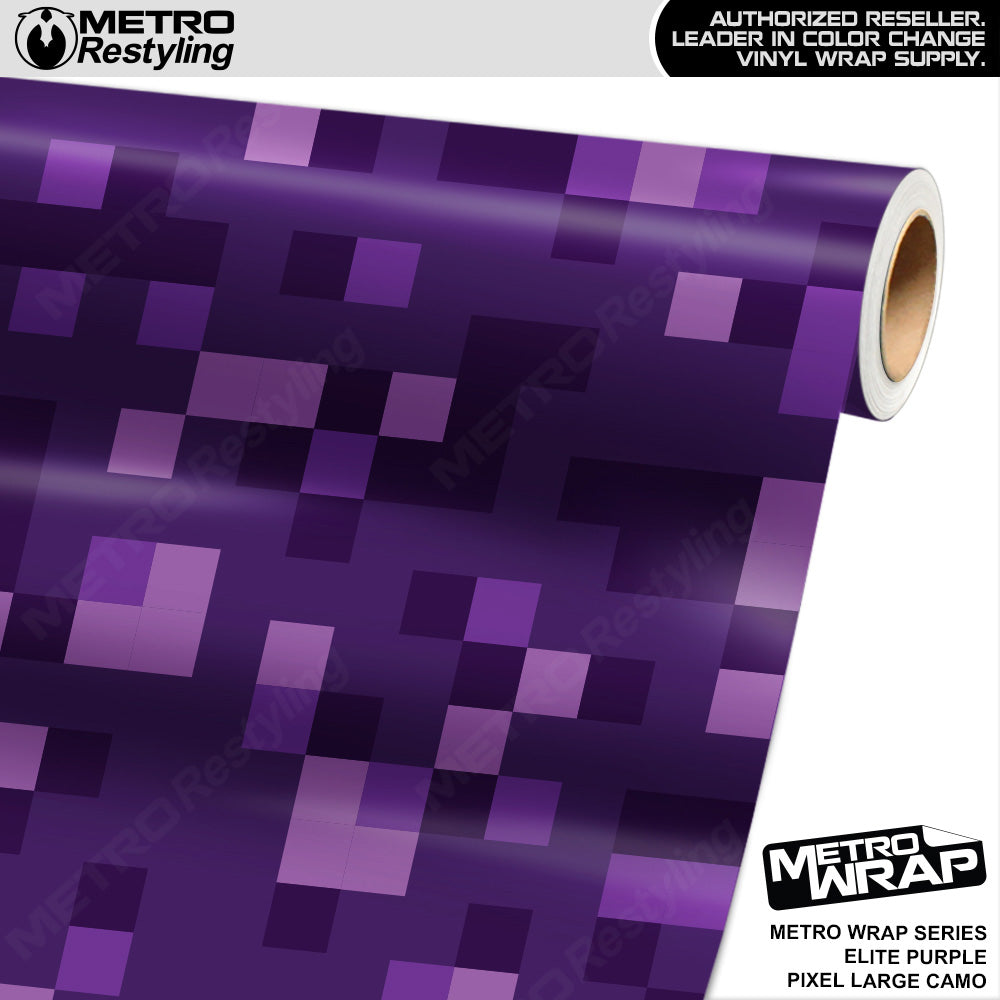Metro Wrap Large Pixel Elite Pink Camouflage Vinyl Film