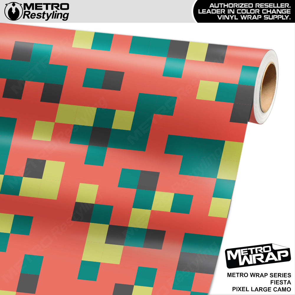 Metro Wrap Large Pixel Fiesta Camouflage Vinyl Film