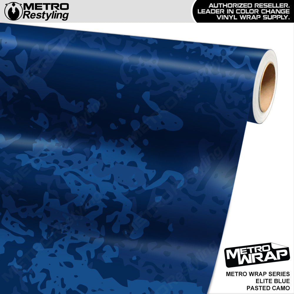 Metro Wrap Pasted Elite Blue Camouflage Vinyl Film