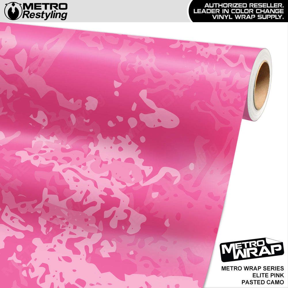 Metro Wrap Pasted Elite Pink Camouflage Vinyl Film