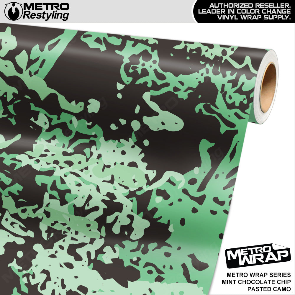 Metro Wrap Pasted Mint Chocolate Chip Camouflage Vinyl Film