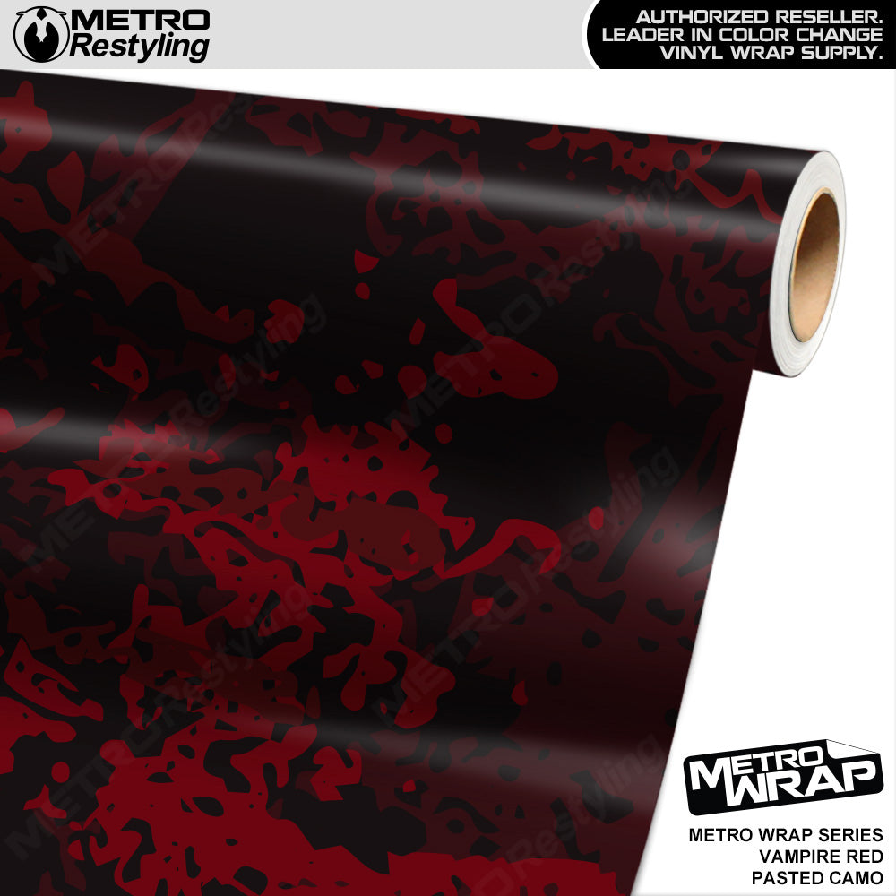 Metro Wrap Pasted Vampire Red Camouflage Vinyl Film
