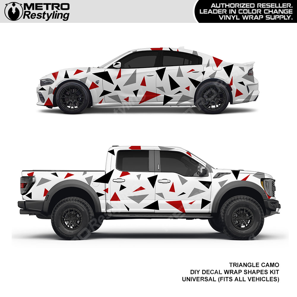 Triangle Camouflage Wrap Shapes DIY Kit