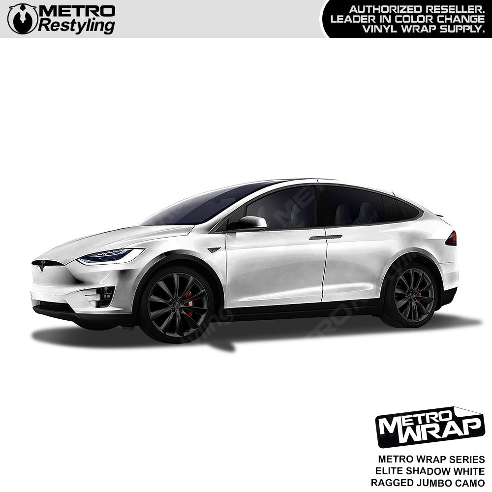 Metro Wrap Jumbo Ragged Elite Shadow White Camouflage Vinyl Film