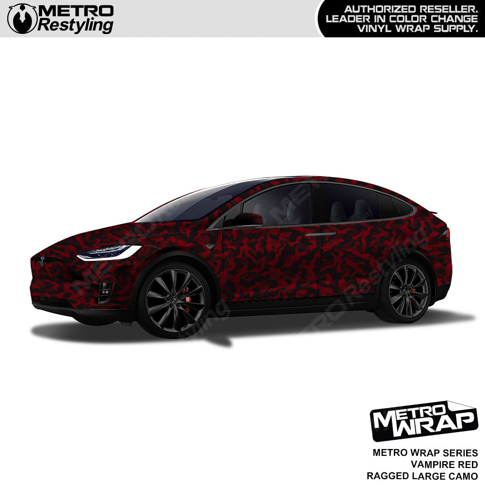 Metro Wrap Large Ragged Vampire Red Camouflage Vinyl Film