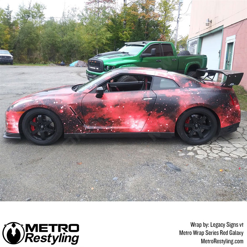 Metro Wrap Red Galaxy Vinyl Wrap