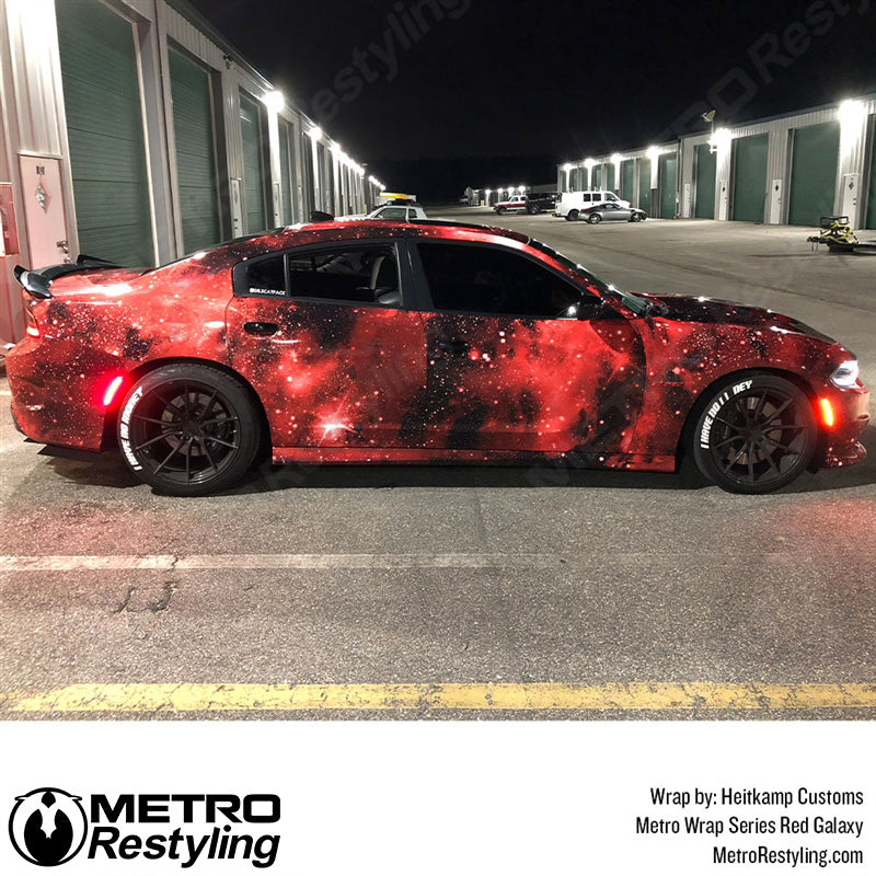 Metro Wrap Red Galaxy Wrap