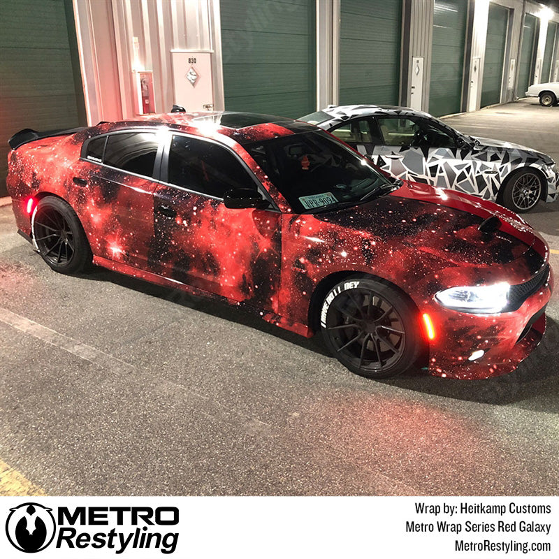 Metro Wrap Red Galaxy Wrap