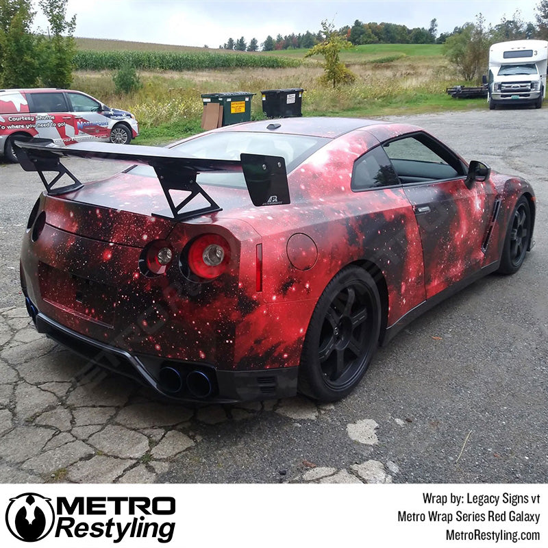 Metro Wrap Red Galaxy Wrap