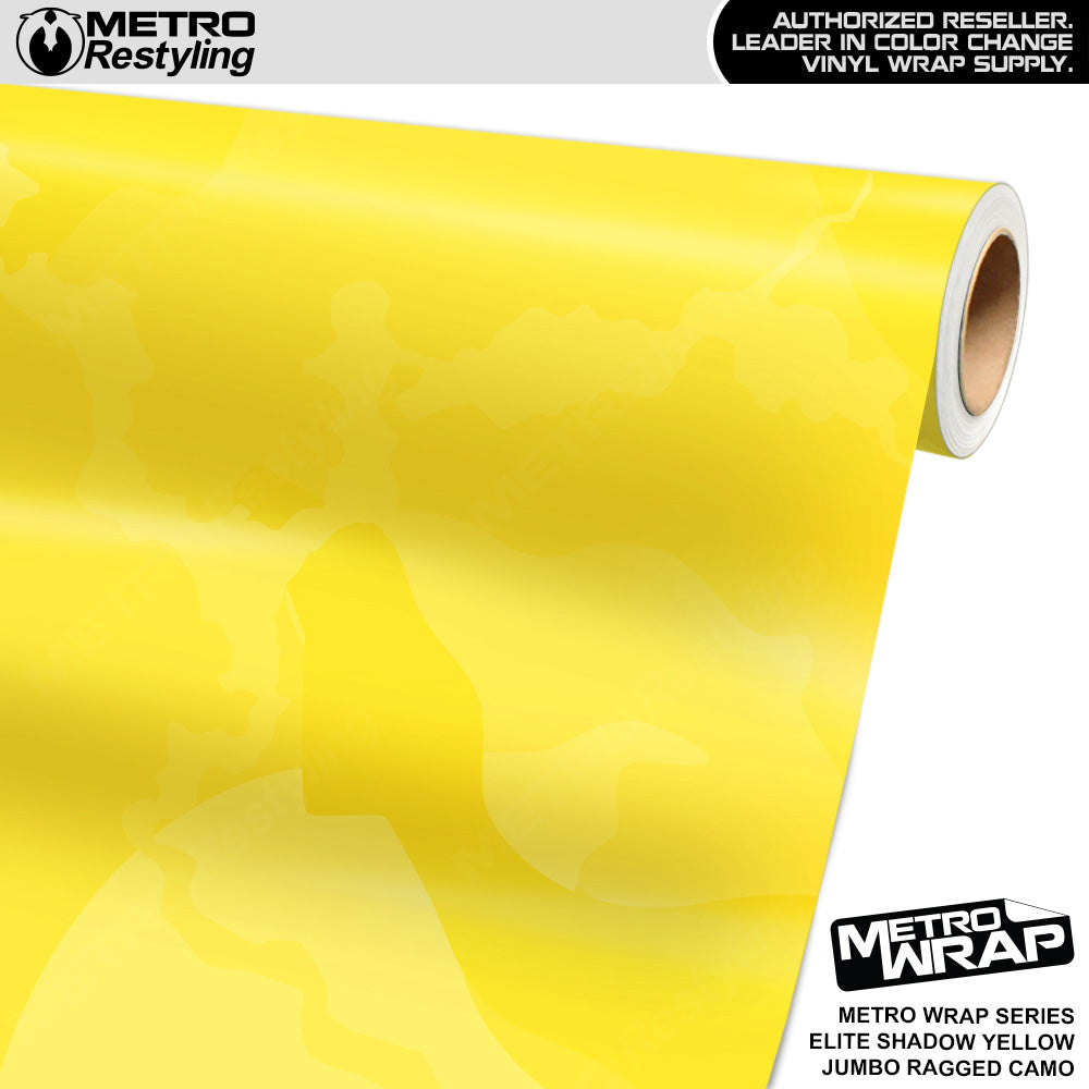 Metro Wrap Jumbo Ragged Elite Shadow Yellow Camouflage Vinyl Film