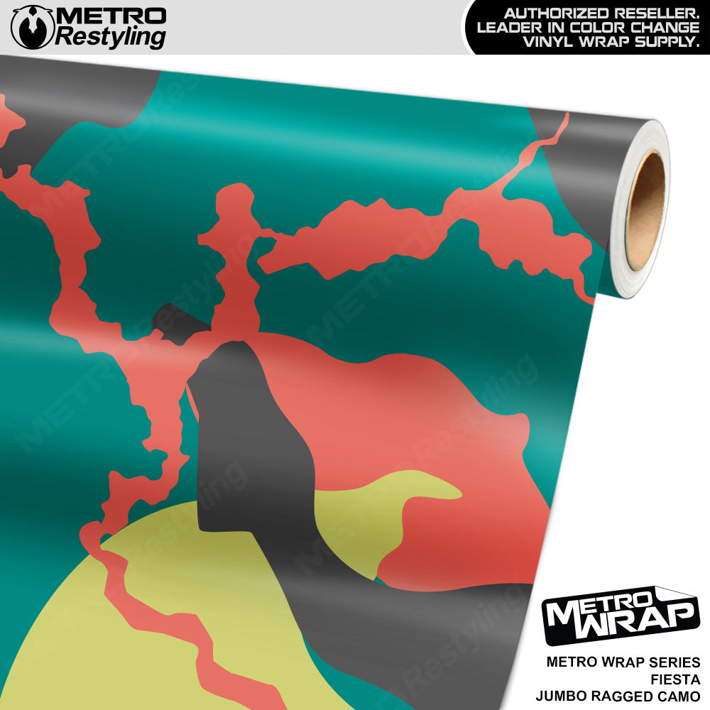 Metro Wrap Jumbo Ragged Fiesta Camouflage Vinyl Film