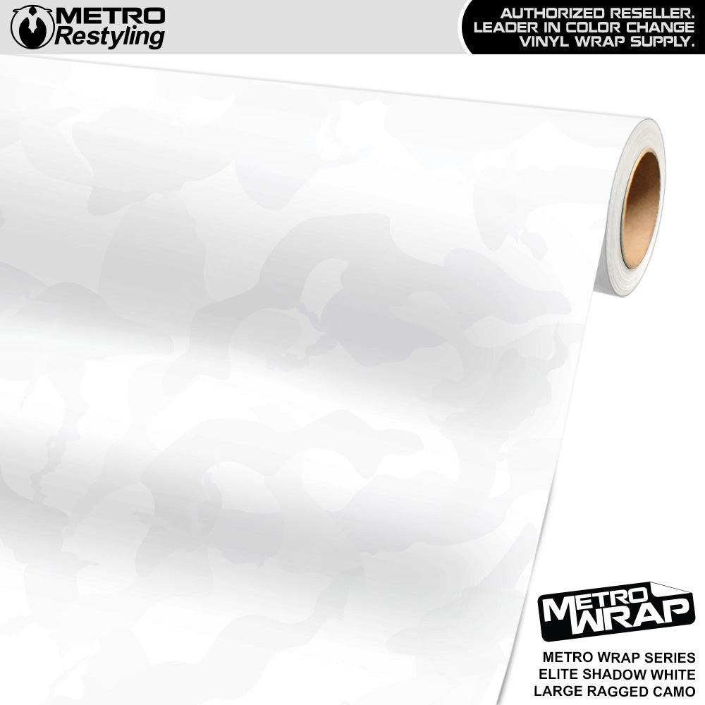 Metro Wrap Large Ragged Elite Shadow White Camouflage Vinyl Film