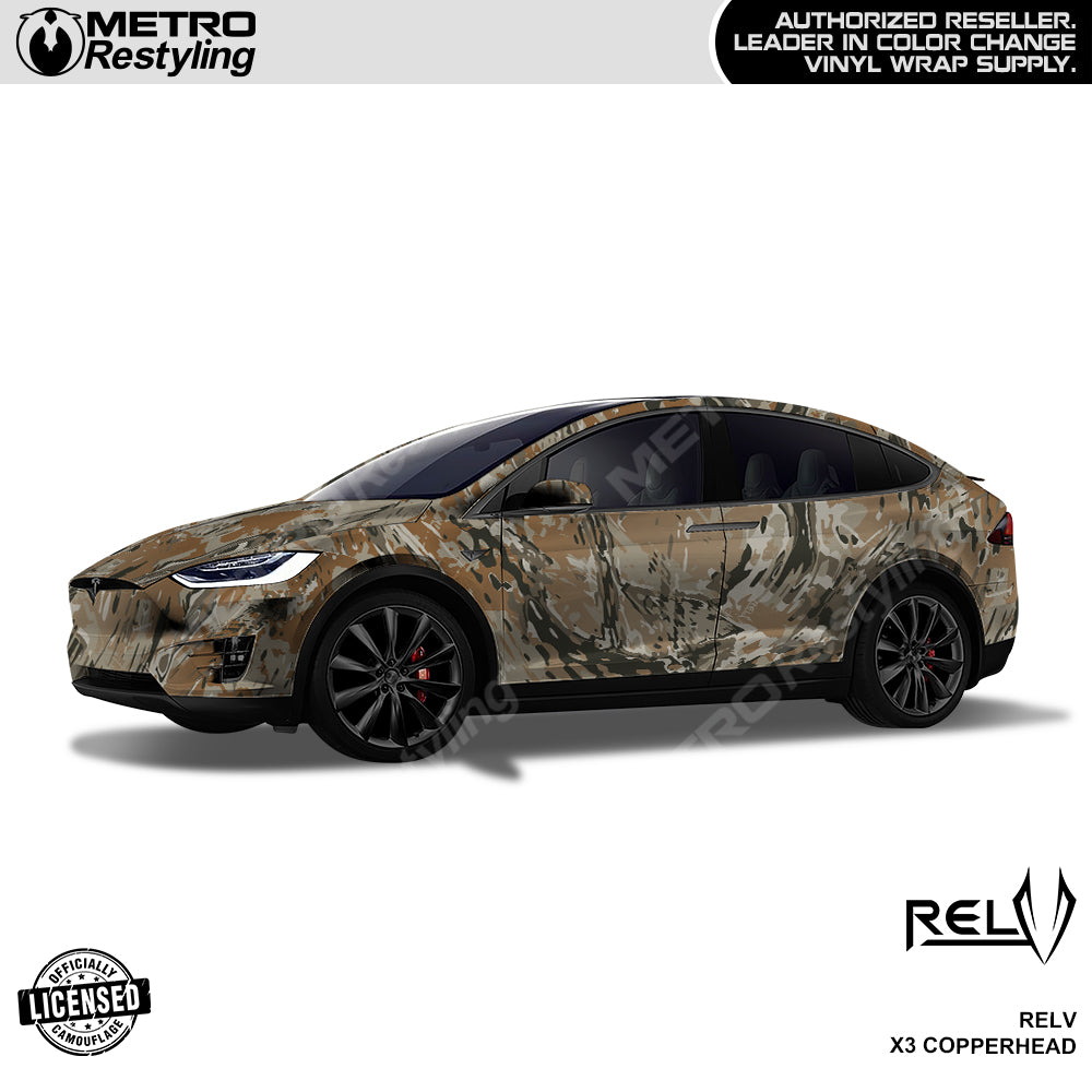 RELV X3 Copperhead Camouflage Vinyl Wrap Film