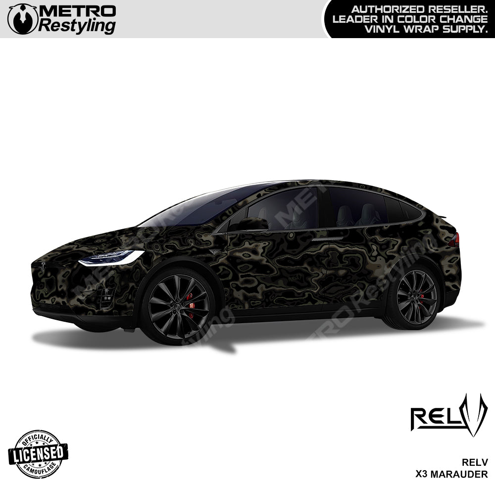 RELV X3 Marauder Camo Car Wrap