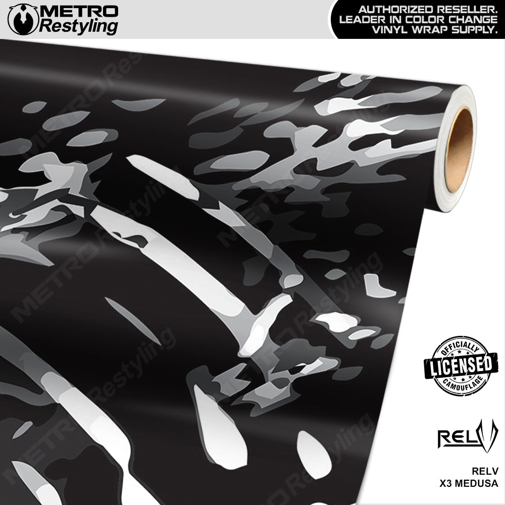 RELV X3 Medusa Camouflage Vinyl Wrap Film