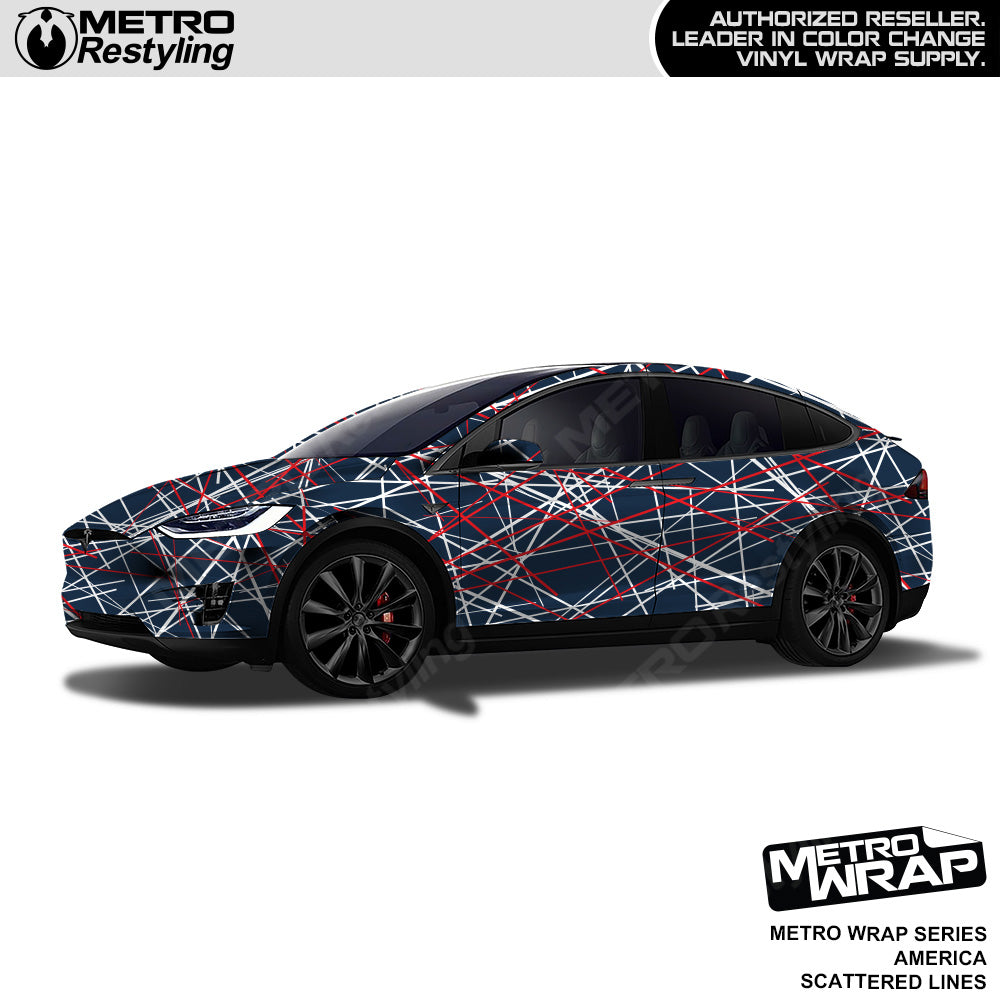 Metro Wrap Scattered Lines America Vinyl Film