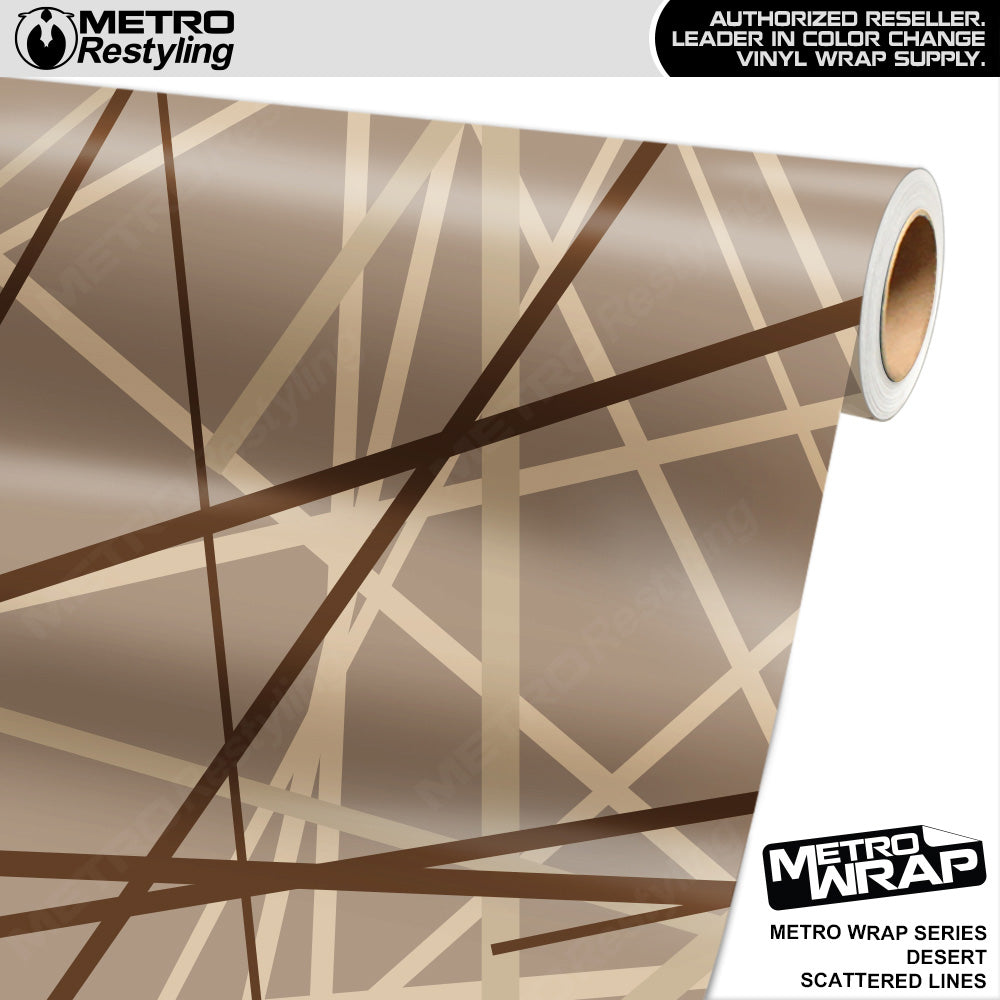 Metro Wrap Scattered Lines Desert Vinyl Film