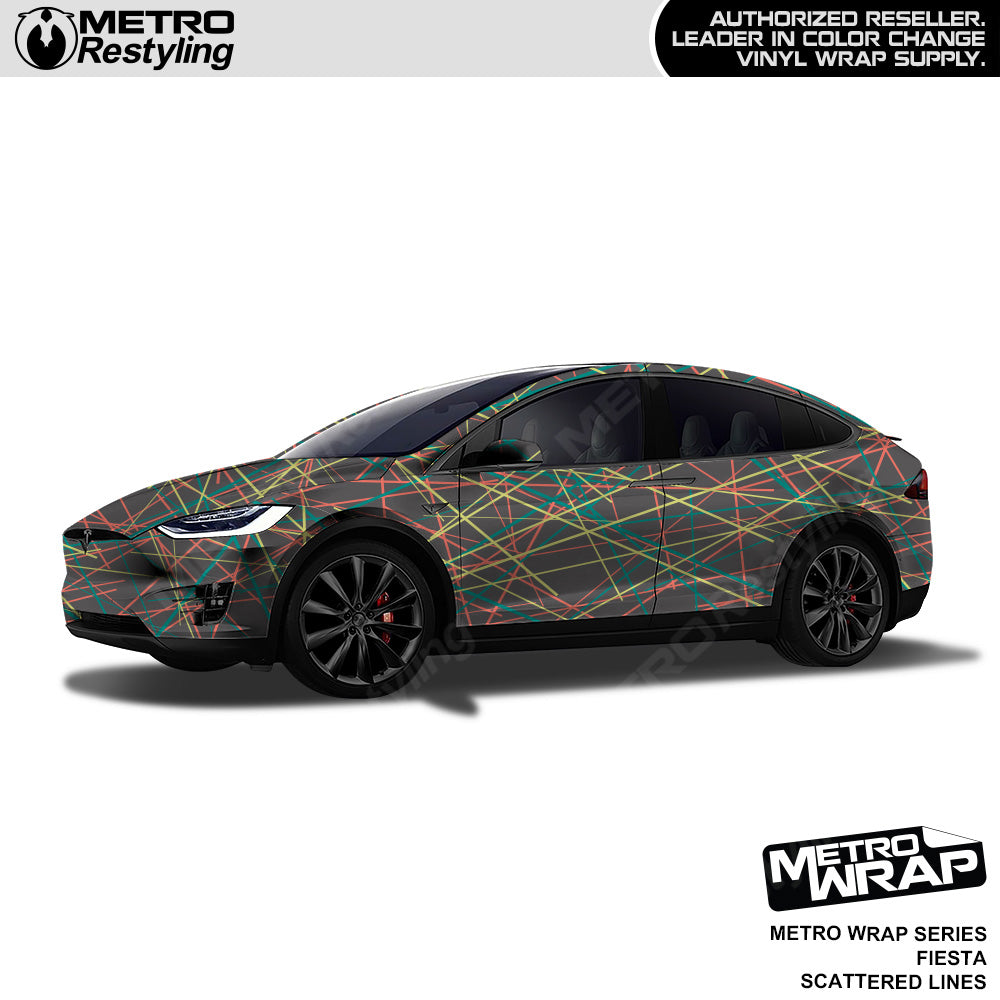 Metro Wrap Scattered Lines Fiesta Vinyl Film