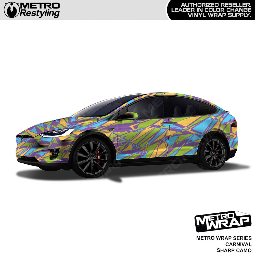Metro Wrap Sharp Carnival Camouflage Vinyl Film