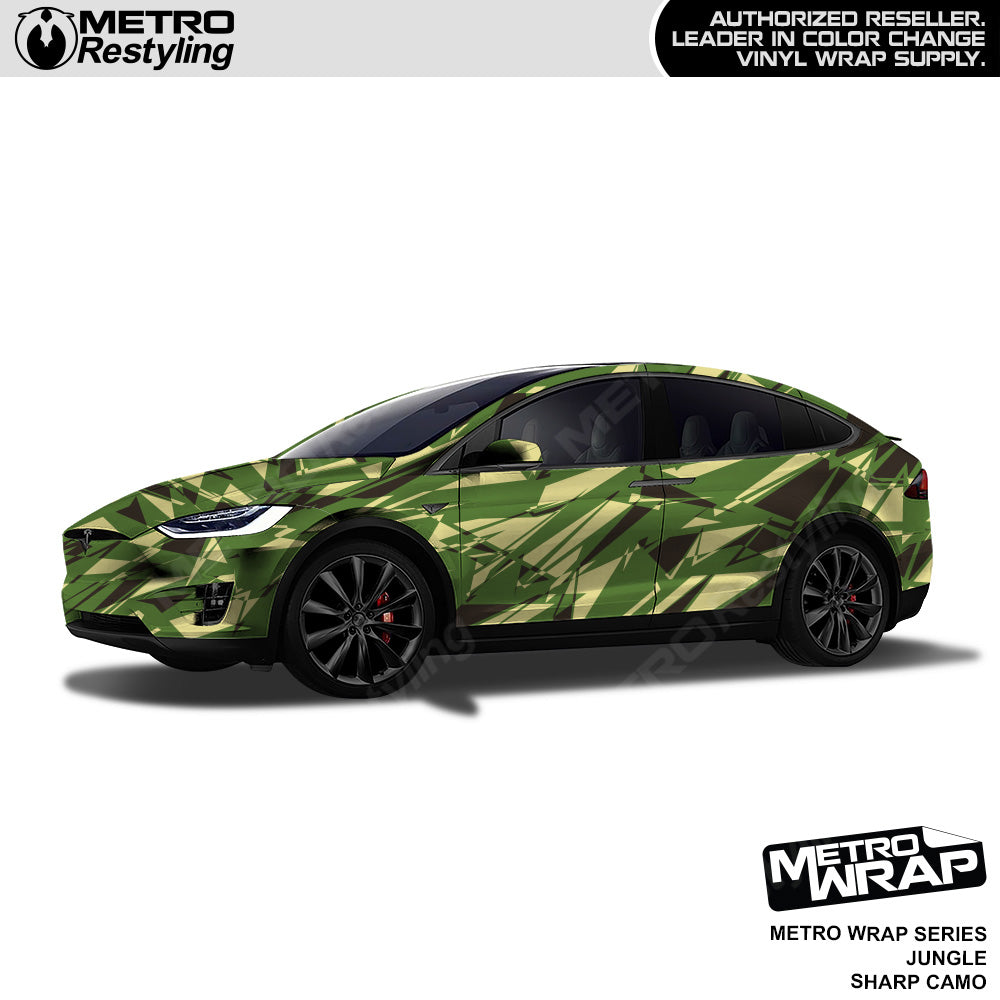 Metro Wrap Sharp Jungle Camouflage Vinyl Film
