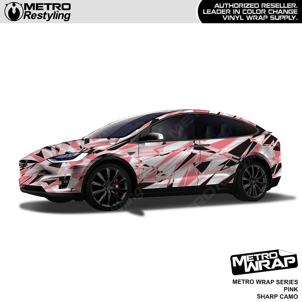 Metro Wrap Sharp Pink Camouflage Vinyl Film