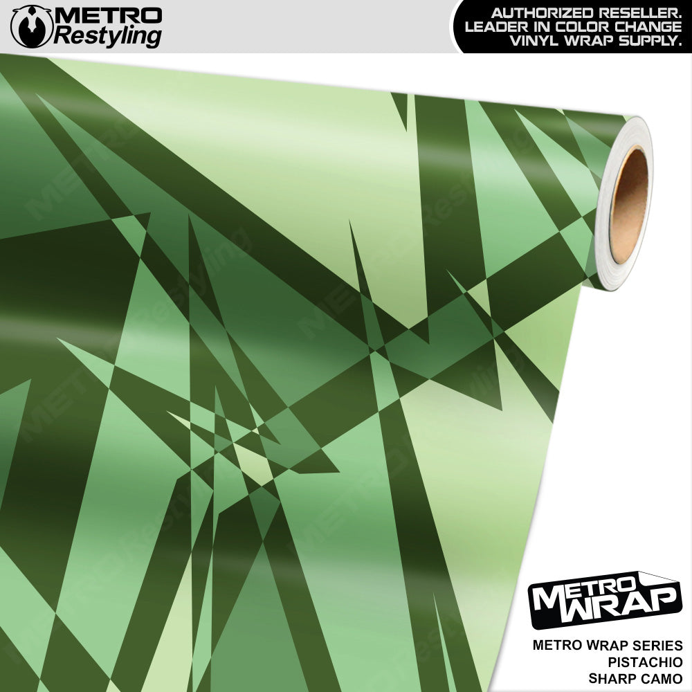 Metro Wrap Sharp Pistachio Camouflage Vinyl Film