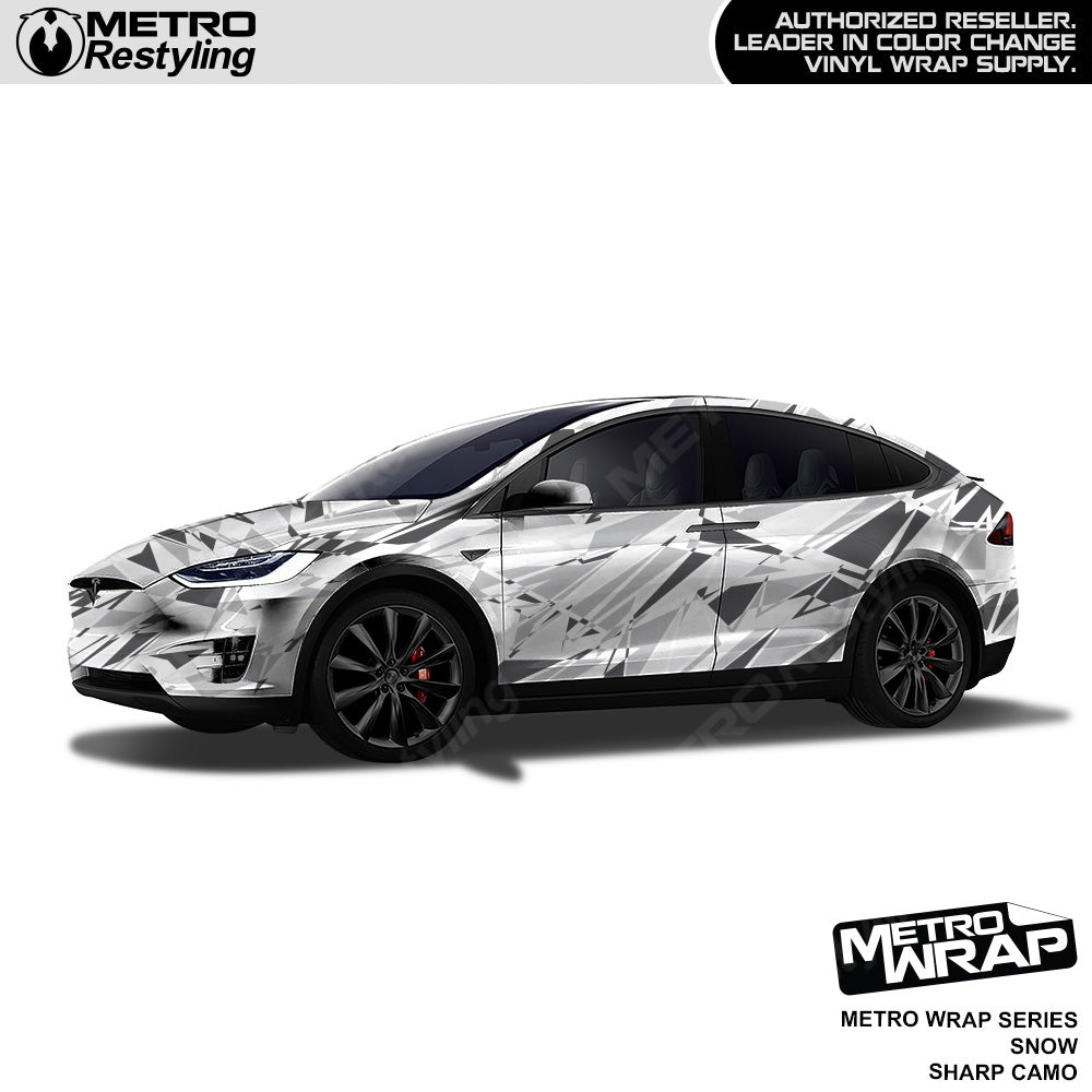 Metro Wrap Sharp Snow Camouflage Vinyl Film