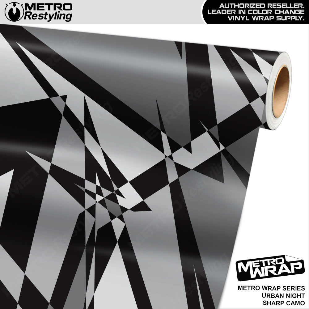Metro Wrap Sharp Urban Night Camouflage Vinyl Film