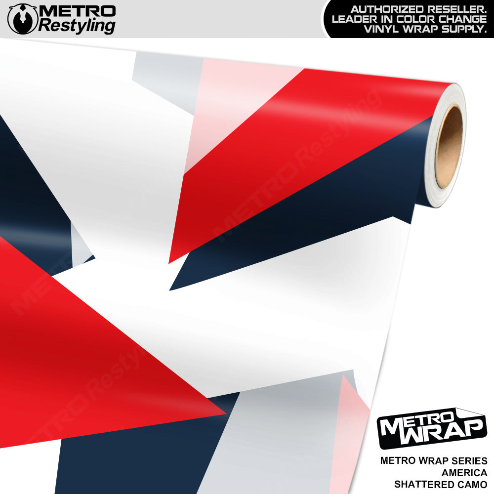 Metro Wrap Shattered America Camouflage Vinyl Film