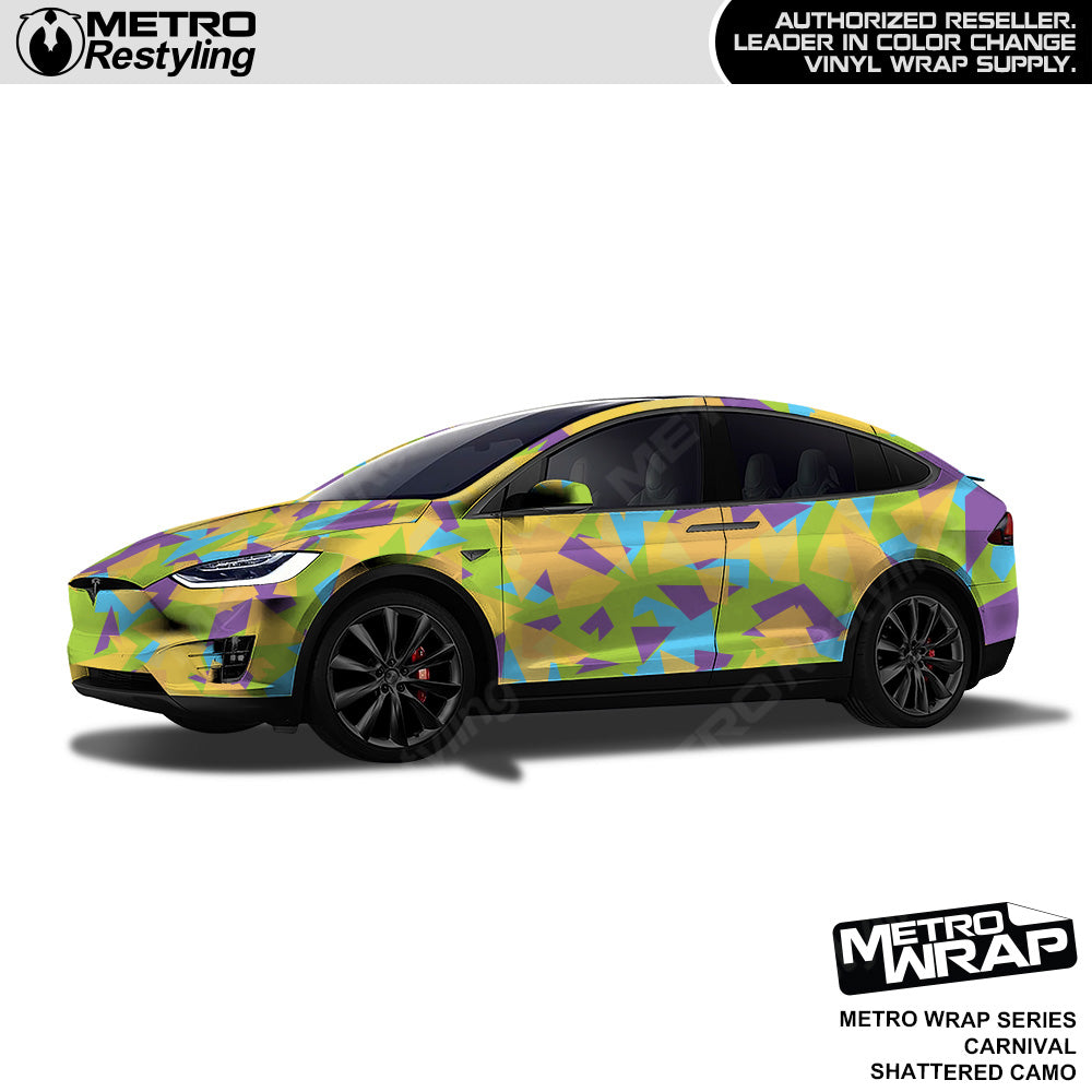 Metro Wrap Shattered Carnival Camouflage Vinyl Film