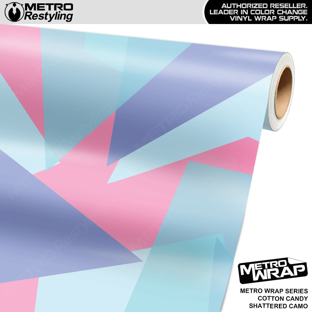 Metro Wrap Shattered Cotton Candy Camouflage Vinyl Film