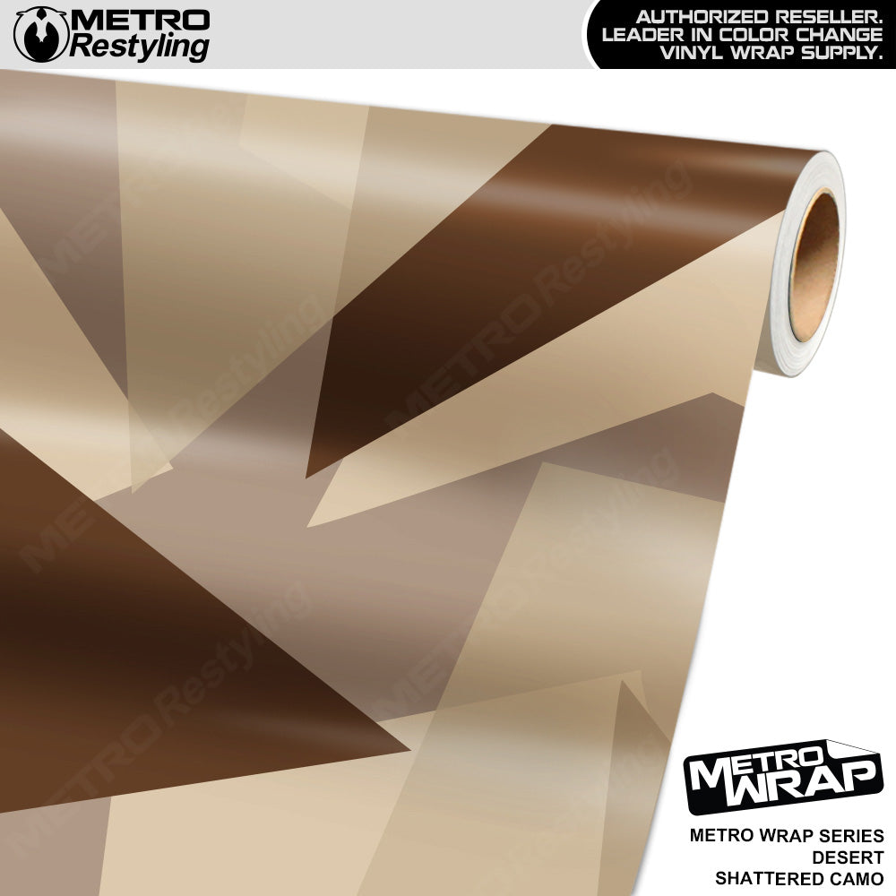 Metro Wrap Shattered Desert Camouflage Vinyl Film