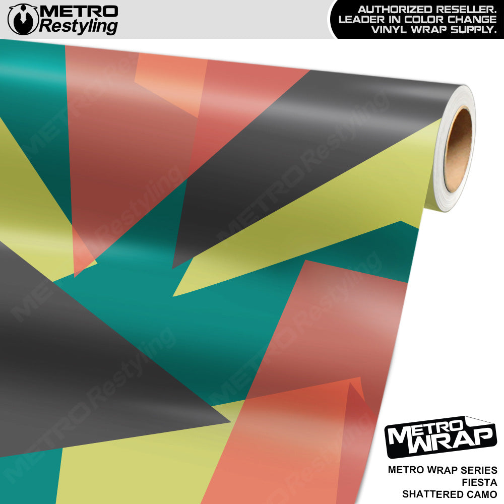 Metro Wrap Shattered Fiesta Camouflage Vinyl Film