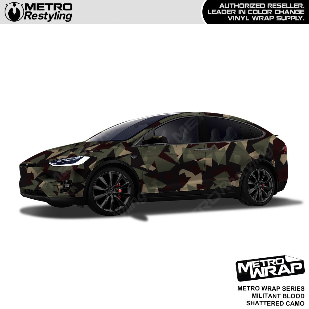 Metro Wrap Shattered Militant Blood Camouflage Vinyl Film